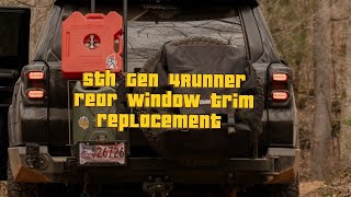 5th Gen Toyota 4Runner Rear Window Belt Trim Replacement [upl. by Ycnay]