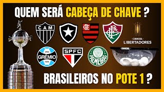 LIBERTADORES 2024  Quantos BRASILEIROS no POTE 1 do SORTEIO [upl. by Reehsab441]