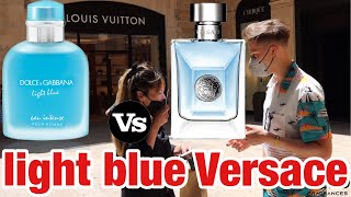 Versace pour homme vs DolceampGabbana light blue eau intense pour homme  fragrance test [upl. by Luanni448]