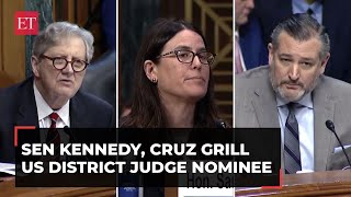 Sen Kennedy Cruz grill US District Judge nominee for housing a serial rapist in womens prison [upl. by Aletha]