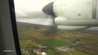 Landing into Kerry Airport with Aer Lingus ATR 42300 [upl. by Anitsej694]