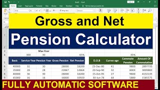 how to calculate pension in Excel [upl. by Atlee]