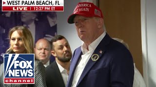 Trump thanks staff after voting in Florida Lets see if we can close it out [upl. by Fang]