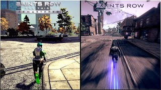 Saints Row The Third Remastered Vs Saints Row IV  Comparison [upl. by Natsirt]