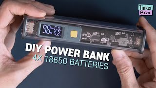 DIY powerbank using 4x 18650 batteries [upl. by Nancee]