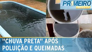 Chuva preta moradores no sul do RS registram fenômeno saiba riscos  Primeiro Impacto 120924 [upl. by Kopans]