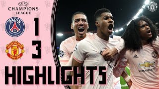 Highlights  Solskjaers young stars stun PSG  PSG 13 Manchester United  UEFA Champions League [upl. by Eus]