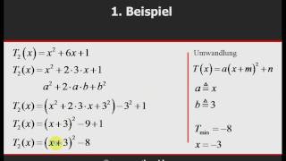 Quadratische Ergänzung  Teil 2  © wwwmathevideocom [upl. by Siraval]