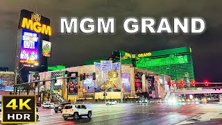 4K HDR MGM Grand Las Vegas Walking Tour  Las Vegas Nevada [upl. by Ahseuqram940]