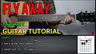 Tones And I  Fly Away  Guitar Tutorial  LYRICS and CHORDS [upl. by Nyved438]