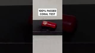 Real CORAL ✅100 PASSED CORAL AUTHENTICITY TEST coral corales [upl. by Askwith]