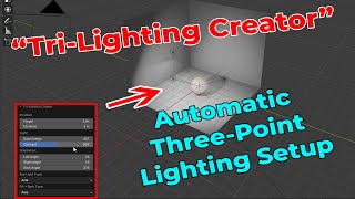 How to do a 3 Point Lighting Setup in Blender [upl. by Woodsum]