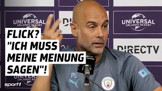 Das denkt Guardiola über Barcelona Flick und Lewandowski [upl. by Yrelle]