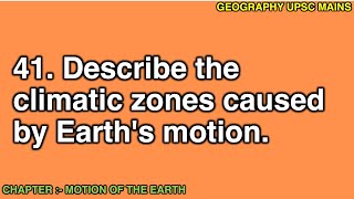 241 Climatic Zones Created by Earths Motion  Describing Global Climate Patterns [upl. by Otreblig]