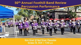 Riordan Percussion 50th Annual Foothill Band Review October 26 2024 [upl. by Riem]