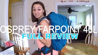 OSPREY FARPOINT 40L CarryOn Backpack FULL REVIEW  Long Term Travel amp Backpacking  109 [upl. by Wicks]