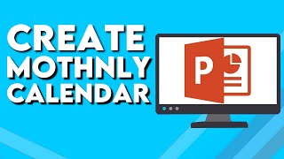 How To Create Monthly Calendar on Microsoft Powerpoint [upl. by Prissy338]