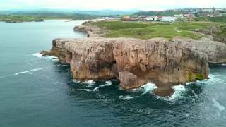 PLAYA DE SUANCES CANTABRIA A VISTA DE PAJARO [upl. by Anetta49]