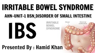 Irritable bowel syndromeIBS Causes Symptoms in Urdu Medical and surgical nursing BSN lectures [upl. by Iruahs556]