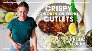 Crispy Chicken or Pork Cutlets  Home Movies with Alison Roman [upl. by Bernhard]