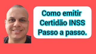 Como gerar a certidão do INSS passo a passo [upl. by Aihsema619]