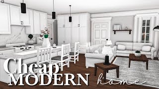 Cheap Modern Home Bloxburg Speedbuild 20k [upl. by Barnet]