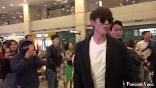 Fancam 171020  2 Moons actors arriving in Korea Incheon Airport [upl. by Vonni]