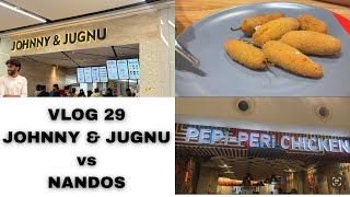 Our delicious experience at Nandos  Johnny amp Jugnu Peri peri bitesweshi burger [upl. by Yahsal]