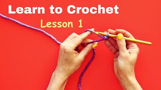 CROCHET FOR BEGINNERS LESSON 1  CROCHET FOR KIDS [upl. by Dalton]