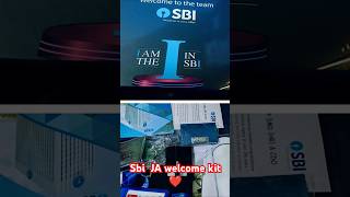 SBI JA welcome kit sbi sbipo banker ssc shorts [upl. by Eonak]