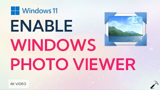 Enable Windows Photo Viewer in Windows 11 [upl. by Caraviello541]