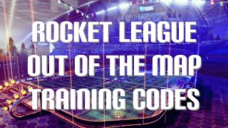 Rocket League  ALL Out of the Map Training Codes amp Glitched Maps 2024 [upl. by Alleuol]