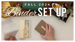 Budget Binder Set Up for Fall 2024  NEW Dashboards Bookmarks A7 Envelopes amp Debit Tracker [upl. by Ruffina]