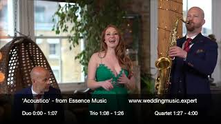 Acoustic singing duos trios and quartets in Essex London and UK Mix and mingle musicians [upl. by Eilyak]