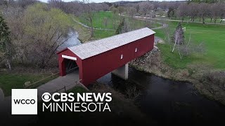 The last covered bridge in Minnesota has made it 155 years [upl. by Ylekalb]