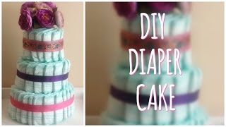 DIY  How to Make a Nappy Cake [upl. by Celestia482]