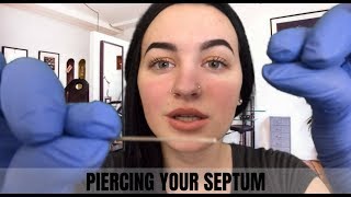 ASMR Nose Piercing RP [upl. by Ecnal503]