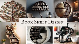 NEW MODERN bookshelf design 2024 wall mounted bookshelf book case design ideas  book rack Design [upl. by Eynttirb]