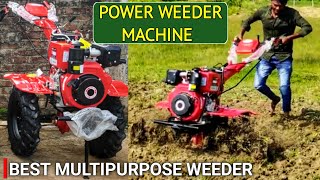 Power WeederInter CultivatorRotavatorMini Power Tiller Weeder Machine [upl. by Nwahsek]