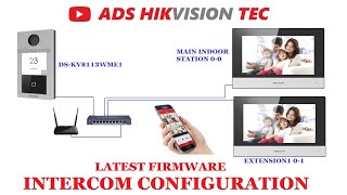 Hikvision IP video intercom KIS604P configuration [upl. by Aicrag]