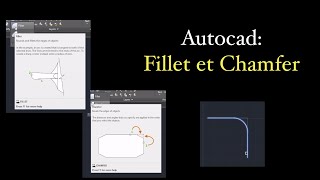 Autocad  Fillet et Chamfer [upl. by Huey788]