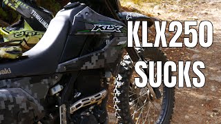 Why I REGRET buying the NEW KLX250 vs the new KLX300 [upl. by Mayer]