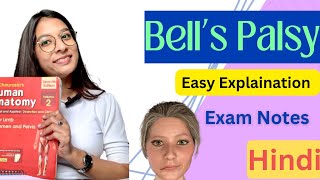 Bell’s Palsy in Hindi  Easy Explaination  Facial Paralysis  7th Cranial Nerve  Exam Notes [upl. by Shererd353]