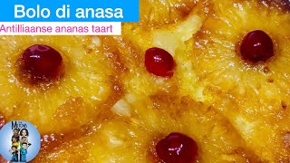 Ananas taart  Bolo di anasa  recept [upl. by Amaerd]