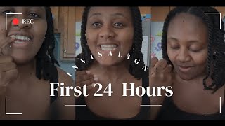 Invisalign  My First 24 Hours [upl. by Kilmarx747]