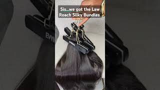 The perfect silkiest bundles with no shedding bonestraighthair rawhairbubdles [upl. by Ycnuahc665]