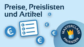 Finanzen  Preise Preislisten und Artikel [upl. by Adrian]