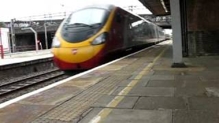 Virgin Trains Pendolino passes through at speed [upl. by Elrod948]