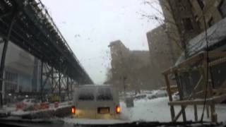 A drive through the blizzard in a New York cab [upl. by Hugo]