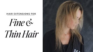 What hair extensions are best for fine hair [upl. by Afatsuom]